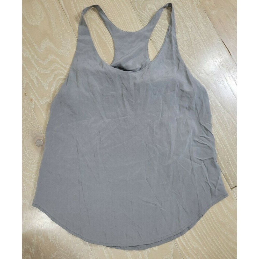EVER Brand (Red Tiger Trading) Women's Small Stretch SILK Tank Top Gray Casual